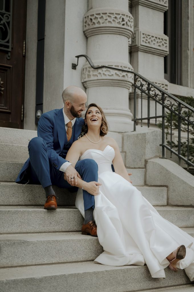 Contacter photographes mariage Québec — couple marié photographié par les Deux Myriam